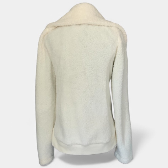 Anthropologie Pure + Good Warm and Cozy Fleece Sherpa Moto Jacket SZ S - Picture 4 of 15